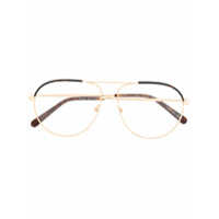 Stella McCartney Eyewear Armação de óculos aviador bicolor - Dourado
