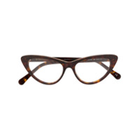 Stella McCartney Eyewear Armação de óculos gatinho - Marrom