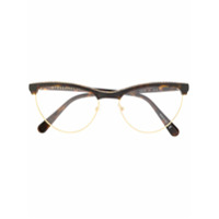 Stella McCartney Eyewear Armação de óculos tartarugada - Marrom