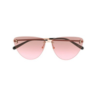 Stella McCartney Eyewear Óculos de sol aviador bicolor - Dourado