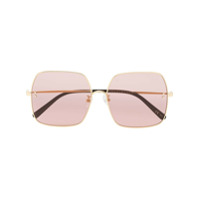 Stella McCartney Eyewear Óculos de sol aviador - Dourado