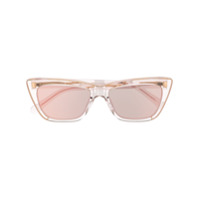 Stella McCartney Eyewear Óculos de sol gatinho com corrente - Neutro