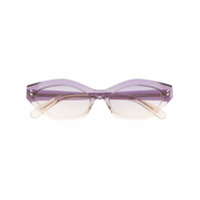 Stella McCartney Eyewear Óculos de sol oval degradê - Roxo