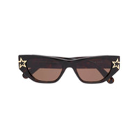 Stella McCartney Eyewear Óculos de sol oversized - Marrom