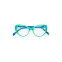 Stella McCartney Kids Armação de óculos cat eye - Azul