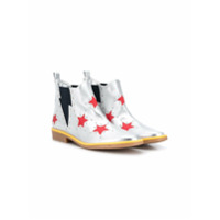 Stella McCartney Kids Bota com estampa de estrela - Prateado