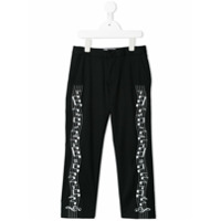 Stella McCartney Kids Calça com notas musicais - Preto