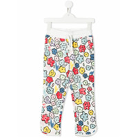 Stella McCartney Kids Calça Smiling Flowers com estampa - Branco