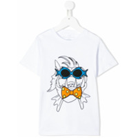 Stella McCartney Kids Camisa com estampa de peixe - Branco