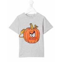 Stella McCartney Kids Camiseta com estampa de abóbora - Cinza