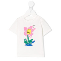 Stella McCartney Kids Camiseta com estampa de flores - Branco