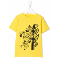Stella McCartney Kids Camiseta com estampa de leopardo - Amarelo