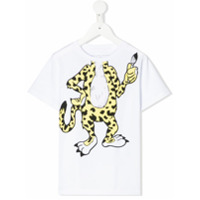 Stella McCartney Kids Camiseta com estampa de leopardo - Branco