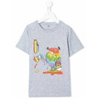 Stella McCartney Kids Camiseta com estampa de monstro - Cinza