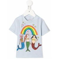 Stella McCartney Kids Camiseta com estampa de sereia - Azul