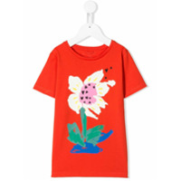 Stella McCartney Kids Camiseta com estampa floral - Vermelho