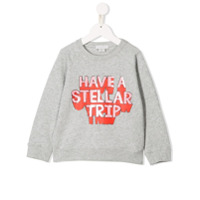 Stella McCartney Kids Camiseta com estampa gráfica - Cinza