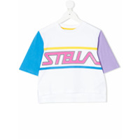 Stella McCartney Kids Camiseta com logo - Branco