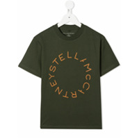 Stella McCartney Kids Camiseta com logo - Verde