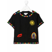 Stella McCartney Kids Camiseta com patch - Preto