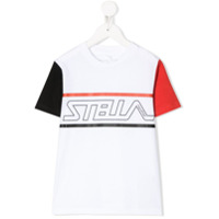 Stella McCartney Kids Camiseta de algodão com logo - Branco