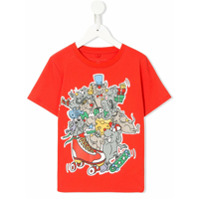 Stella McCartney Kids Camiseta Happy Rat - Vermelho