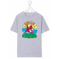 Stella McCartney Kids Camiseta Hello Sunshine com estampa - Cinza