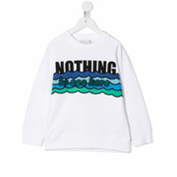 Stella McCartney Kids Camiseta Nothing to Sea Here - Branco