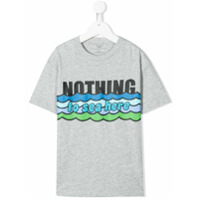 Stella McCartney Kids Camiseta Nothing to Sea Here - Cinza