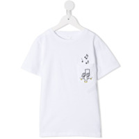 Stella McCartney Kids Happy Notes print T-shirt - Branco