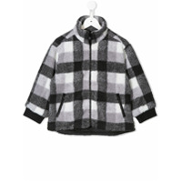 Stella McCartney Kids Jaqueta de lã com zíper - Cinza