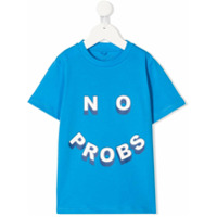 Stella McCartney Kids No Probs organic cotton T-shirt - Azul