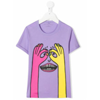 Stella McCartney Kids Peekaboo print T-shirt - Roxo