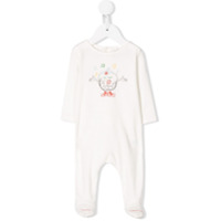 Stella McCartney Kids Pijama Christmas Pudding com bordado - Branco