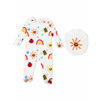 Stella McCartney Kids Pijama de algodão orgânico com estampa - Branco