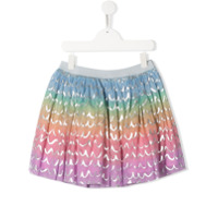 Stella McCartney Kids Saia de tule tie-dye - Azul