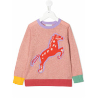 Stella McCartney Kids Suéter de tricô com padronagem - Rosa