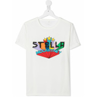 Stella McCartney Kids TEEN logo-print T-shirt - Branco