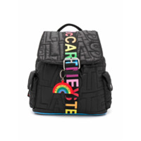 Stella McCartney Kids TEEN logo-quilted backpack - Preto