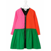 Stella McCartney Kids Vestido color block - Verde