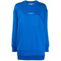 Stella McCartney Moletom com estampa de logo - Azul