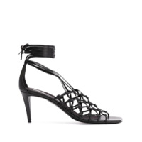 Stella McCartney Sandália com amarração - Preto