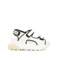 Stella McCartney Sandália Eclypse com velcro - Branco