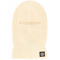 Stone Island Balaclava canelada com patch de logo - Neutro