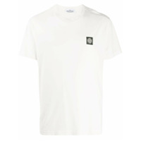 Stone Island Camiseta mangas curtas com patch de logo - Branco