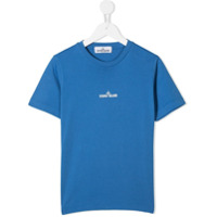Stone Island Junior Camiseta gola redonda com estampa botânica - Azul