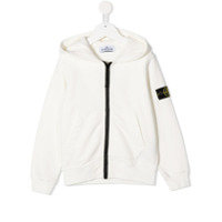 Stone Island Junior Moletom com capuz e zíper - Neutro