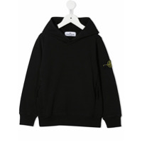 Stone Island Junior Moletom com capuz - Preto