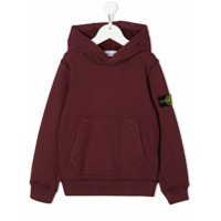 Stone Island Junior Moletom com capuz - Vermelho