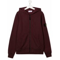 Stone Island Junior Moletom com capuz - Vermelho
